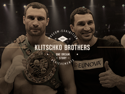 Klitschko Brothers boxing champion exhibition identity klitschko logo museum