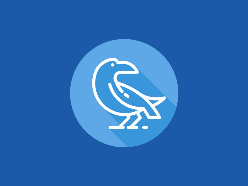 Raven Logo by Zabombey on Dribbble