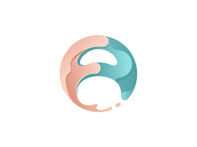 F.A. Logo earth identity logo planet splash