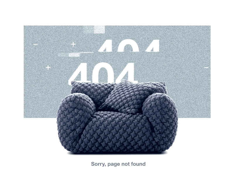 404 404 armchair design error glitch interior sofa web