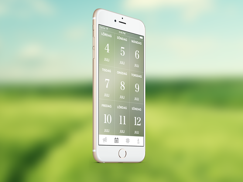 Falsterbo Horse Show 2015 iphone ux ui app event
