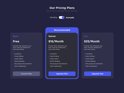 Pricing Plans