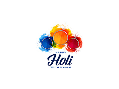 Happy Holi branding businesscard design graphicdesign illustration logo design logodesign ui ux vector