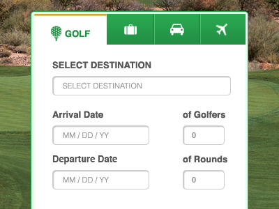 Golf Travel golf travel ui