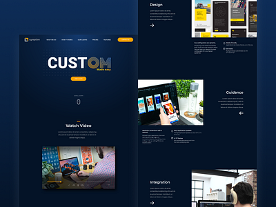 Synoptive Configuration Software Landing Page Concept agency landingpage sofware ui uidesign ux uxdesign website design