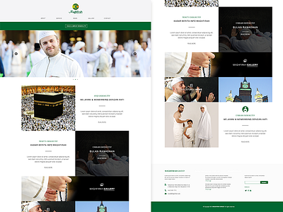 Islamic Tour Concept clean hajj homepage islam mecca muslim pilgrimage ui umrah ux website worship