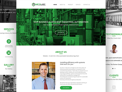 Metalec Homepage aktura tech australia brisbane company profile ui user interface ux website