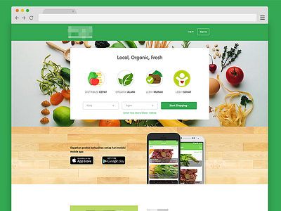 E-commerce Concept e commerce farmer fruit local vegetable