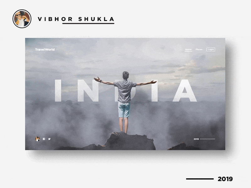 Parallax Landing Page By Vibhor Shukla On Dribbble