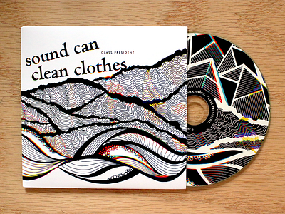 Sound Can Clean Clothes album black cd cover graphic illustration landscape music rgb texture vinyl white