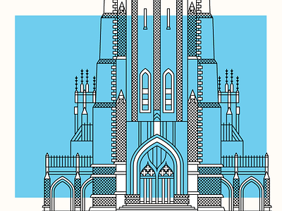 Gothic Chapel Illustration