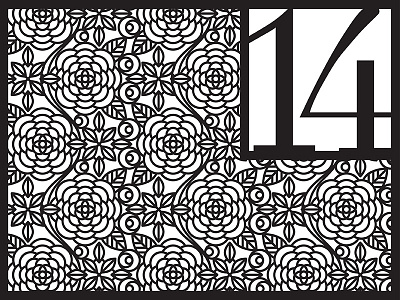 Floral Patterning (Table Numbers)