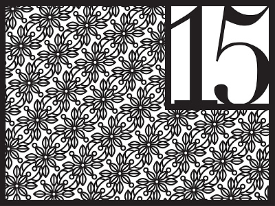 Floral Patterning (Table Numbers)