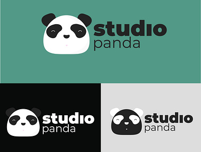 Studio panda dailylogo dailylogochallenge design illustrator logo panda pandabear pandalogo