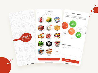 Savory - Freebie branding clean design flat food food delivery app illustration logo savory typography ui ux vector web
