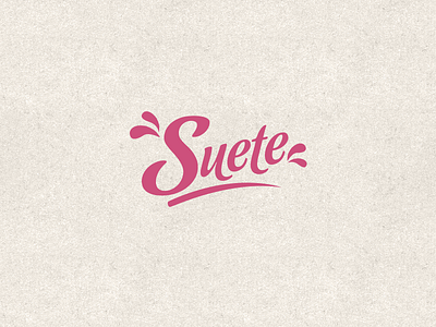 Logo Suete button caligraphy clean design flat font identity lettering logo mark ux web