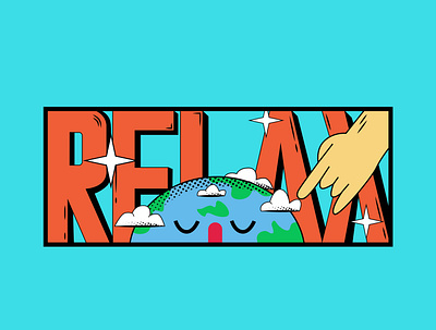 Relax - T-shirt Illustration Design design graphic design icon illustration ui vector website
