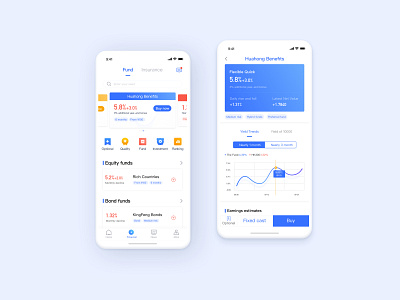 Financial app app ui