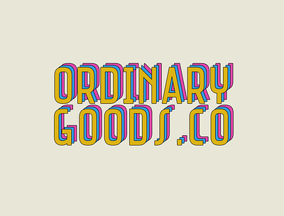 Ordinary Goods logo logodesign logotype logovector vintage logo