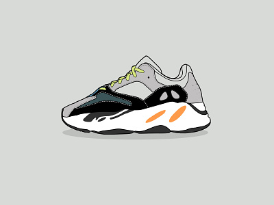 Yeezy Boost 700 branding design illustration logodesign logotype logovector vector