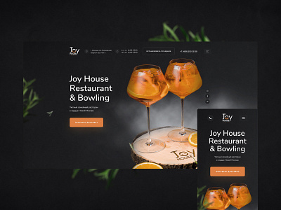 UI design for a restaurant design food landing landingpage onepage photo processing restaurant ui uidesign webdesign