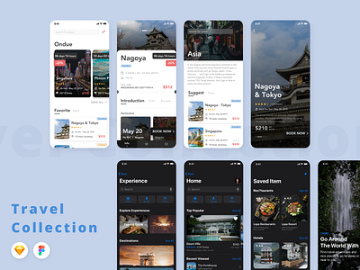 Travel Collection UI Kits capi creative design mobile app mobile app design mobile design travel ui ui kit uidesign