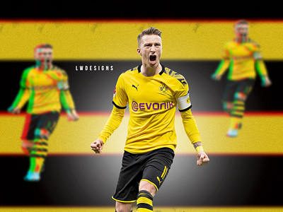 Marco Reus - BVB Borussia Dortmund bvb design dortmund dribbble invite dribbleartist fifa fifa 20 fifa 20 edit football football club football design football edit footballer gfx illustration marco reus photoshop soccer edit sport design sports design