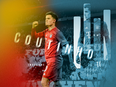 Philippe Coutinho - Bayern Munich bundesliga design fifa fifa 20 football football club football design football edit footballer gfx gfx design illustration lionel messi photoshop poster soccer edit wallpaper