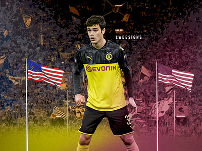 Giovanni Reyna - Borussia Dortmund bundesliga bvb design dortmund fifa fifa 20 football football club football design football edit footballer gfx illustration lionel messi photoshop poster soccer edit wallpaper