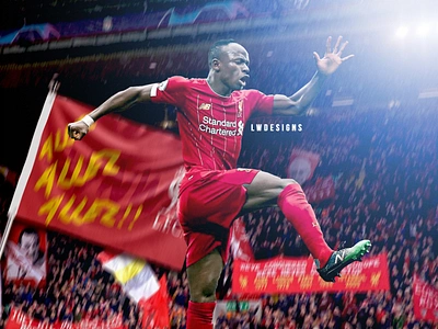 Sadio Mane - Liverpool FC YNWA anfield fifa 20 football football design football edit footballer gfx graphics liverpool fc mane poster premier league sadio sadio mane soccer soccer edit sports design sports edit wallpaper ynwa