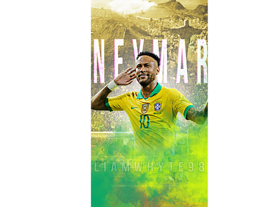 Neymar Jr - 'Hope of Brazil' barcelona brazil design fifa football football club football design football edit footballer illustration neymar neymar jr photoshop poster psh rio de janeiro soccer soccer edit wallpaper world cup