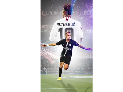 Neymar Jr - 'Champions League Edition' barcelona brazil champions league design football football art football club football design football edit footballer illustration neymar neymar jr paris saint germain photoshop poster psg soccer soccer edit wallpaper