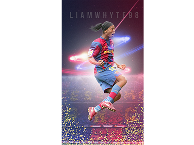 Ronaldinho - One of the Greatest Ever Brazilian Footballers barcelona brazil design fc barcelona fifa 20 football football club football design football edit footballer illustration la liga photoshop poster psg ronaldinho soccer soccer edit wallpaper