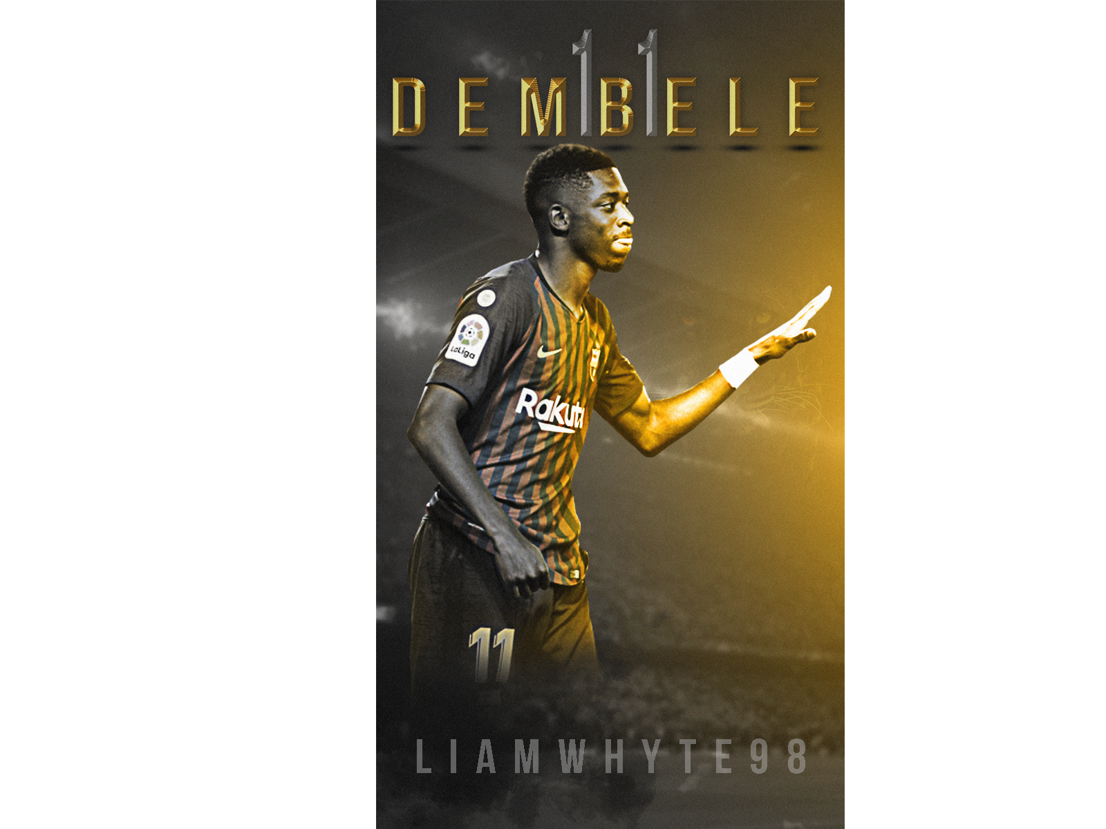 Ousmane Dembélé - A Lion In Waiting - Barcelona's Next Star barcelona dembele design dortmund fc barcelona fifa 20 football football club football design football edit footballer france illustration photoshop poster soccer soccer edit spain wallpaper