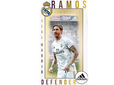 Sergio Ramos - Real Madrid Player Card Profile/Trading Card