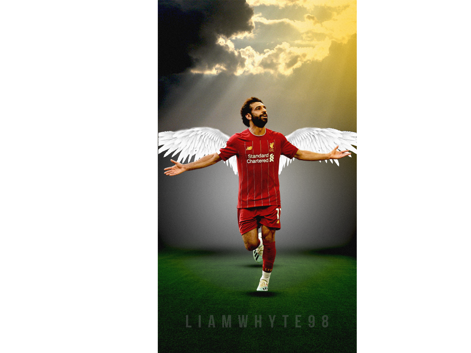 Mohamed Salah - Wings design fifa fifa 20 football football club football design football edit football wallpaper illustration liverpool liverpool fc mo salah mohamed salah photoshop poster premier league soccer edit soccer wallpaper wallpaper