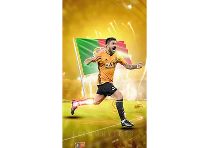 Ruben Neves - Wolves' Portuguese Midfielder design fifa fifa 20 football football club football design football designs football edit footballer illustration photoshop portugal portugal edit poster premier league ruben neves soccer edit wallpaper wolves wolves fc