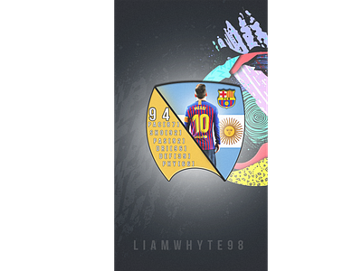 FIFA 20 Card Concept Design - Lionel Messi Gold Card card design design easports fifa fifa 20 fifa card fifa card design fifa ultimate team football football club football design football edit footballer illustration lionel messi photoshop poster ultimate team wallpaper