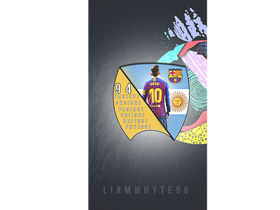 FIFA 20 Card Concept Design - Lionel Messi Gold Card