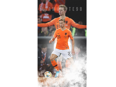 Frenkie de Jong - Barcelona & Netherlands design fc barcelona fc barcelona design fc barcelona edit fifa 20 edit football football club football design football edit footballer illustration lionel messi design lionel messi edit photoshop poster soccer edit wallpaper