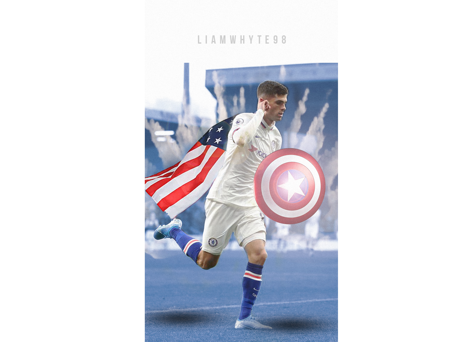 Christian Pulisic - Captain America by Liam Whyte on Dribbble