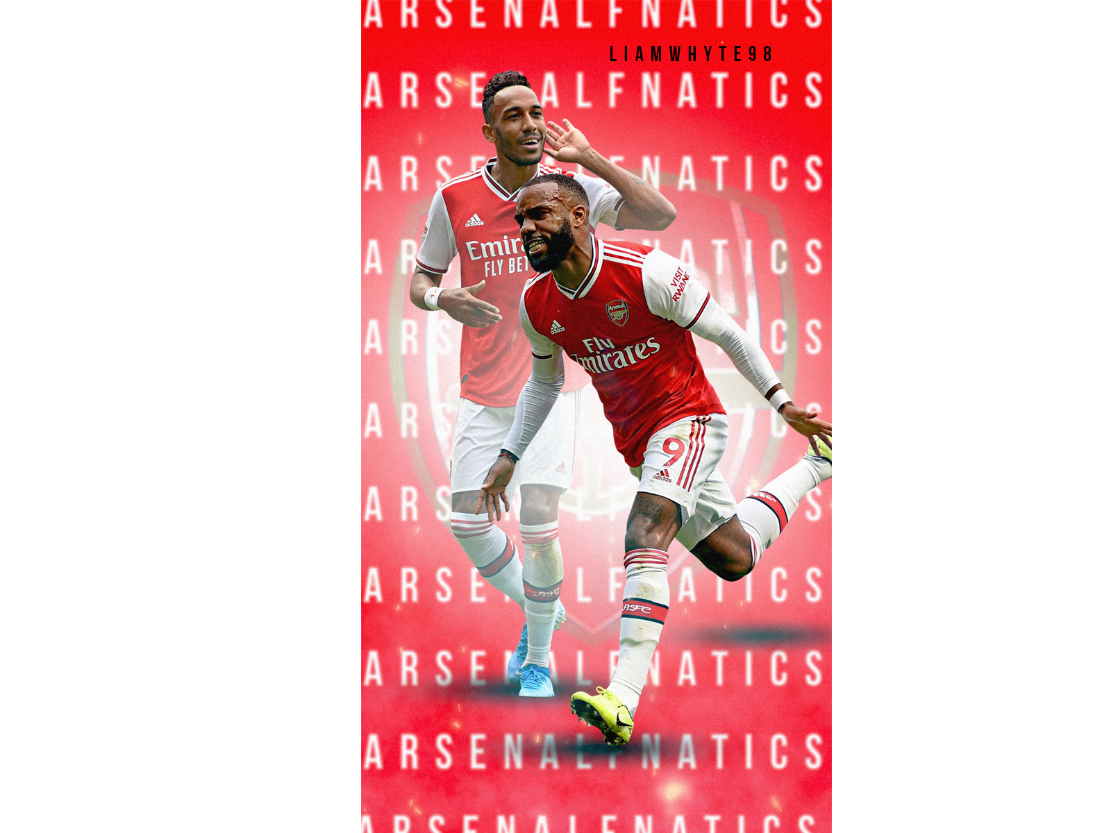 Arsenal Fc Wallpaper Lacazette Aubameyang By Liam Whyte On
