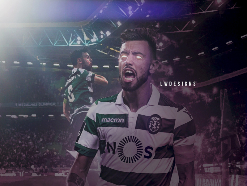 Bruno Fernandes - Sporting CP bruno fernandes design fifa fifa 20 fifa 20 edit football football club football design football edit footballer gfx illustration lionel messi lionel messi edit manchester united photoshop poster soccer edit sporting cp wallpaper