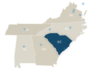 Southern Environmental Law Center States map southern states