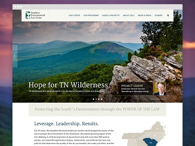 Southern Environmental Law Center Webdesign