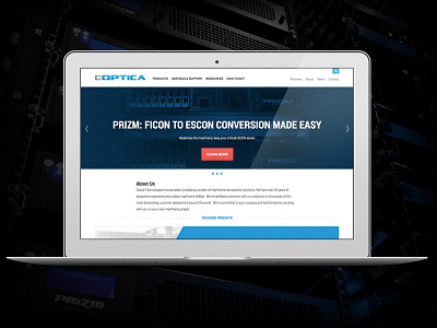 Optica Responsive Website Design