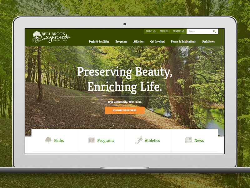 BellbrookSugarcreek Parks Responsive ExpressionEngine site by Mark