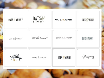 Oats & Yummy Logo Concepts baking branding identity logo