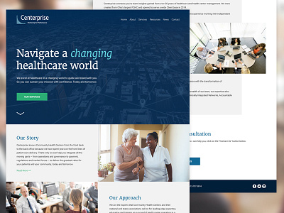 Centerprise Healthcare Consultants Website Redesign centerprise healthcare responsive website redesign