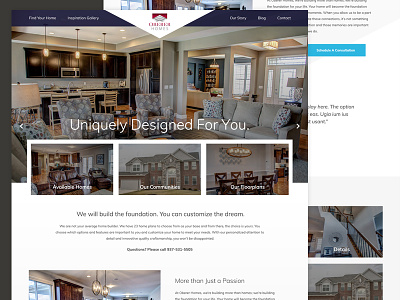 Oberer Homes expressionengine home builder oberer responsive web design